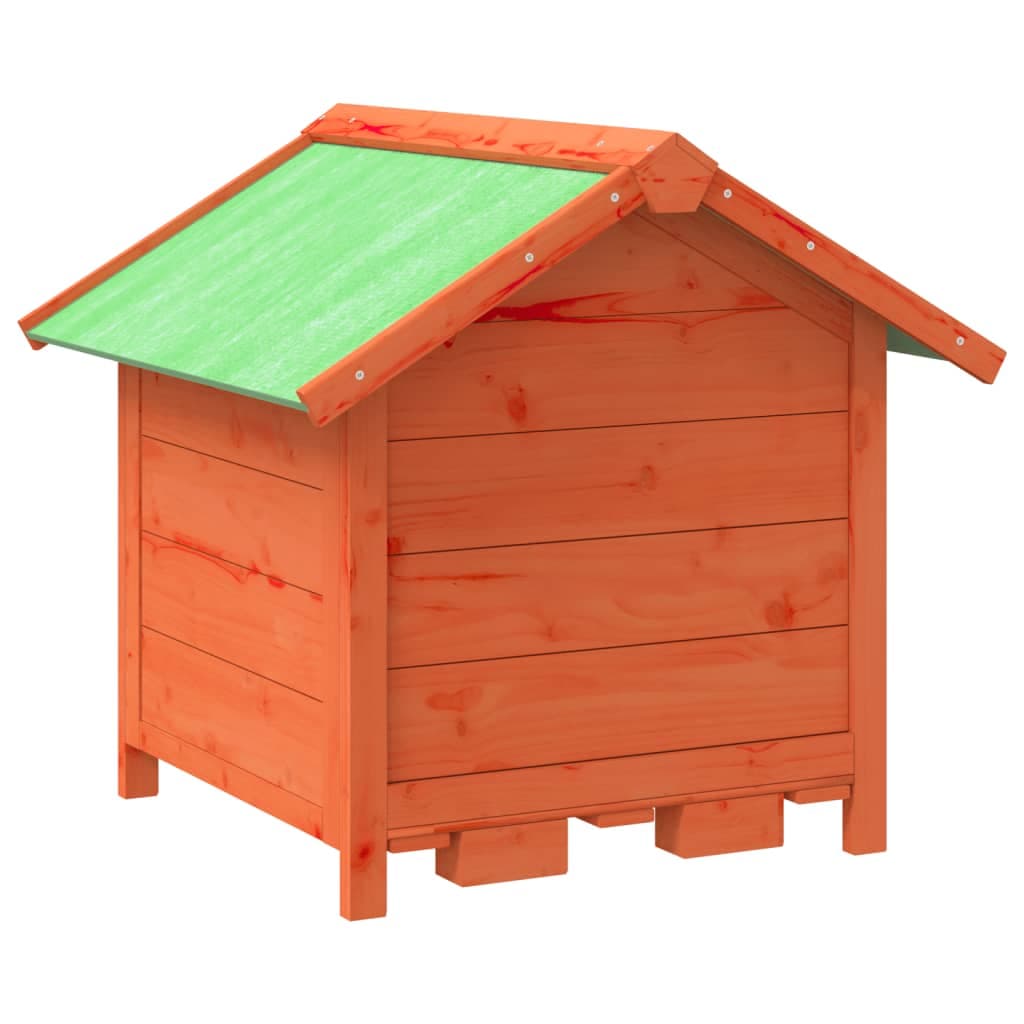 Cuccia per Cani Marrone 65x65x61,5 cm in Legno Massello di Pino — miniatura 5 di 7