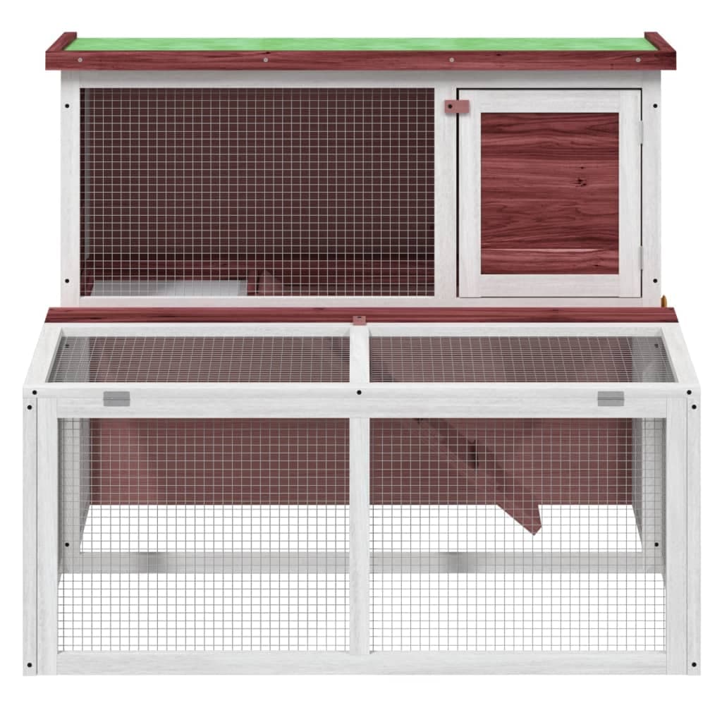 Conigliera Moka 102x90x84,5 cm in Legno Massello di Pino — miniatura 3 di 7