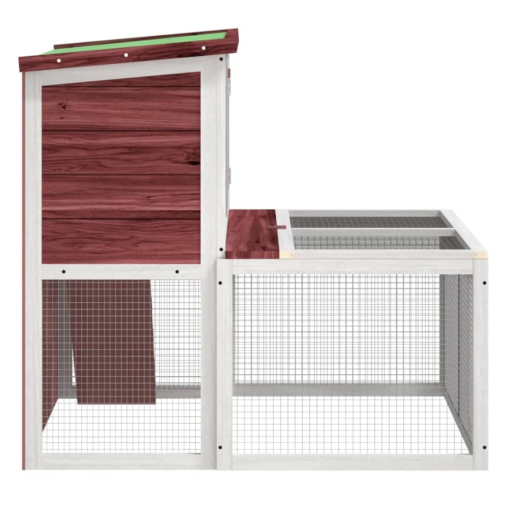 Conigliera Moka 102x90x84,5 cm in Legno Massello di Pino — miniatura 5 di 7