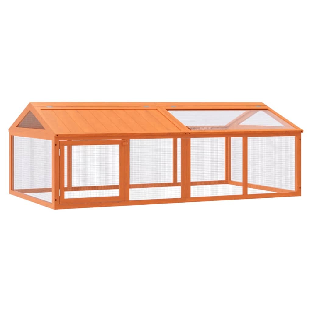 Box per Animali Marrone 200x112,5x74 cm Legno Massello di Pino — miniatura 2 di 6