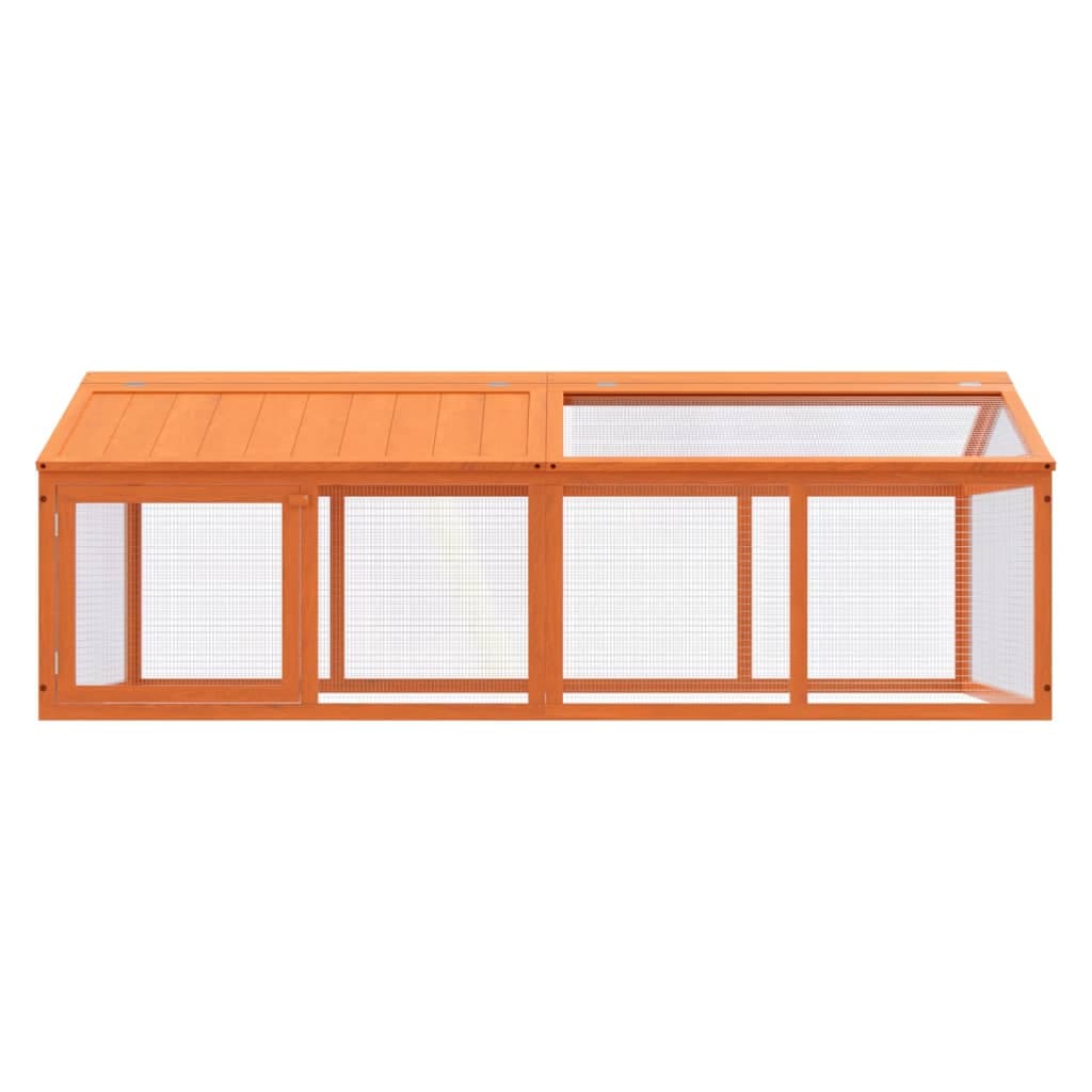 Box per Animali Marrone 200x112,5x74 cm Legno Massello di Pino — miniatura 3 di 6