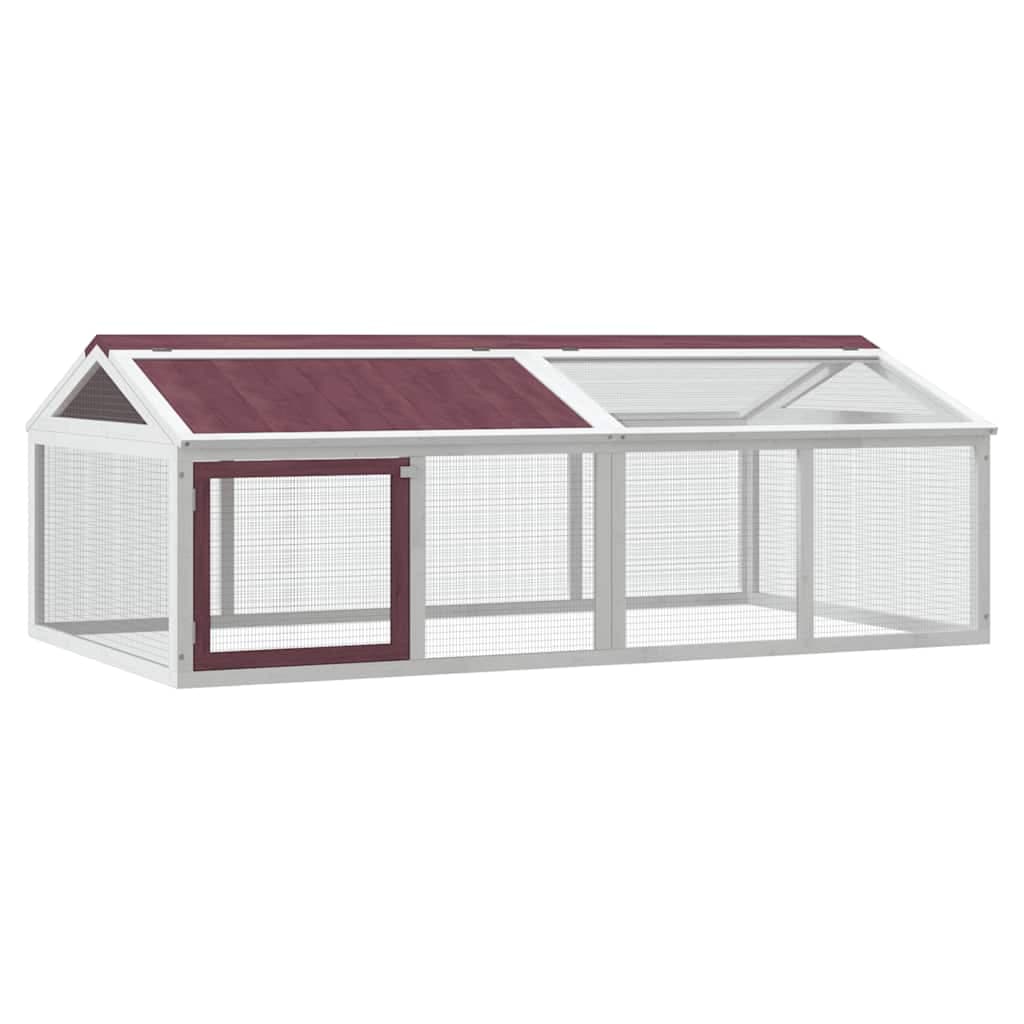 Box per Animali Moka 200x112,5x74 cm in Legno Massello di Pino — miniatura 2 di 6