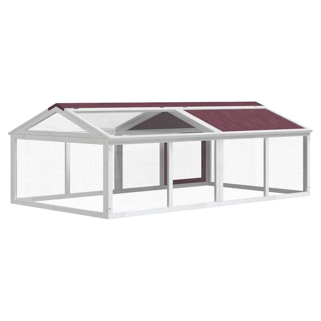 Box per Animali Moka 200x112,5x74 cm in Legno Massello di Pino — miniatura 4 di 6