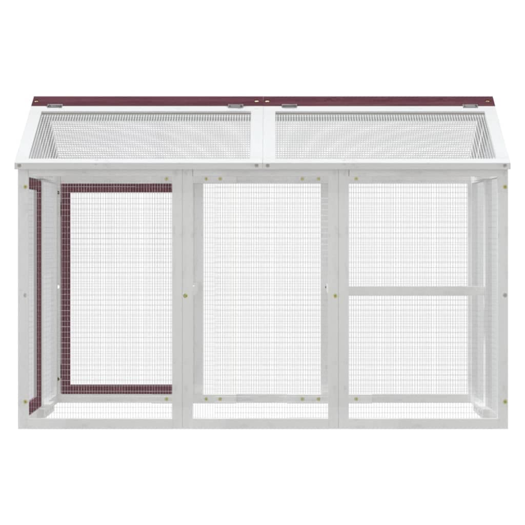 Box per Animali Moka 141x94x104 cm in Legno Massello di Pino — miniatura 3 di 6
