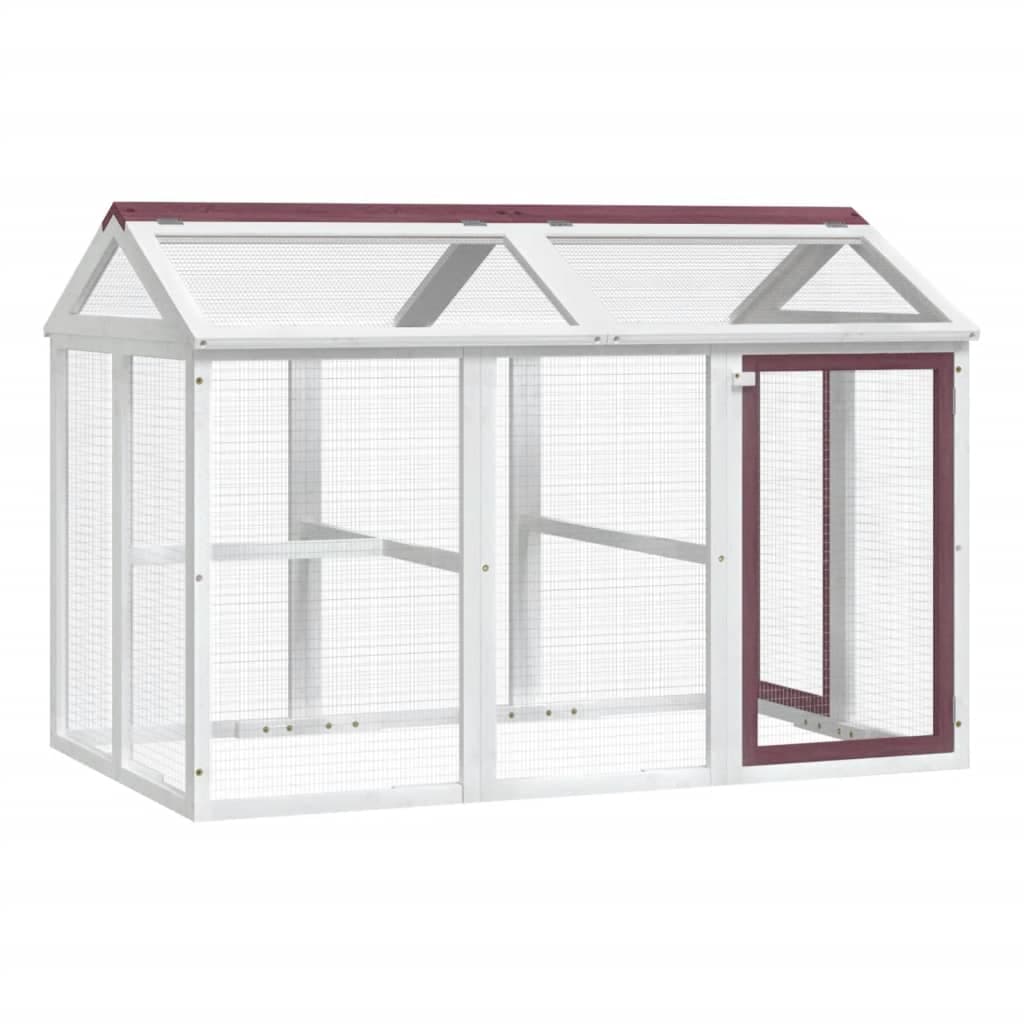 Box per Animali Moka 141x94x104 cm in Legno Massello di Pino — miniatura 5 di 6