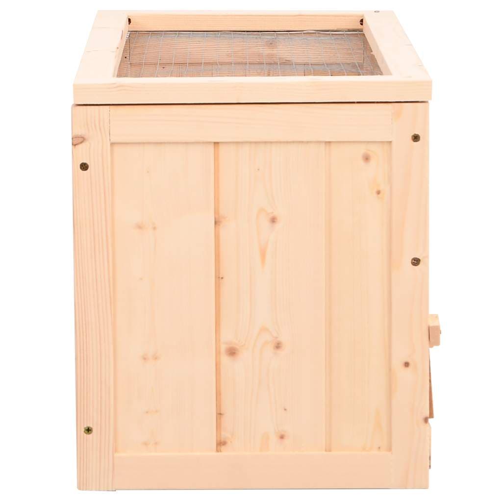 Gabbia per Criceti 60x30x35 cm in Legno Massello di Abete — miniatura 4 di 9