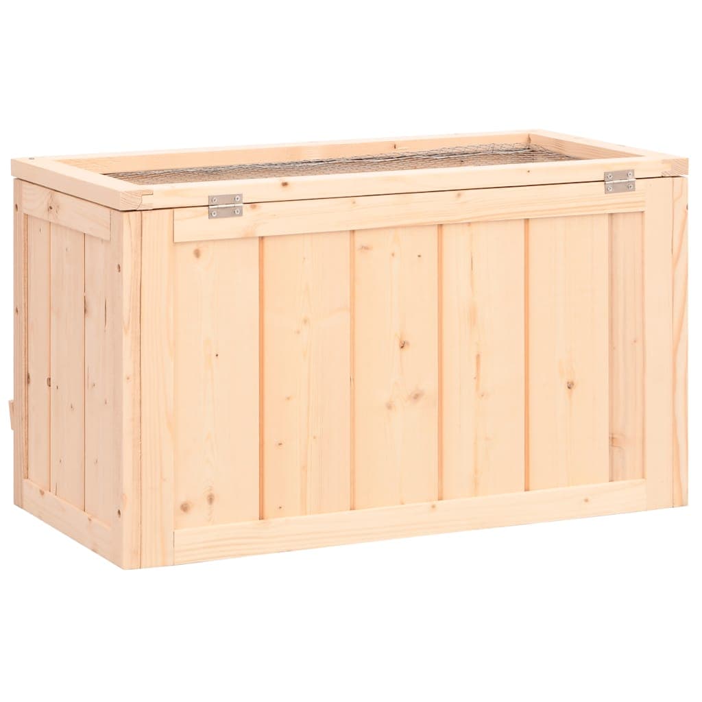Gabbia per Criceti 60x30x35 cm in Legno Massello di Abete — miniatura 5 di 9