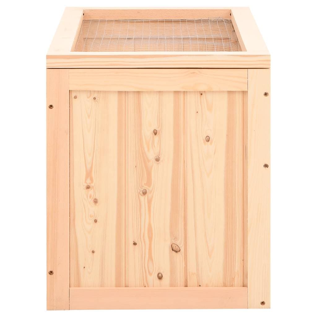 Gabbia per Criceti 60x35,5x42 cm in Legno Massello di Abete — miniatura 4 di 9
