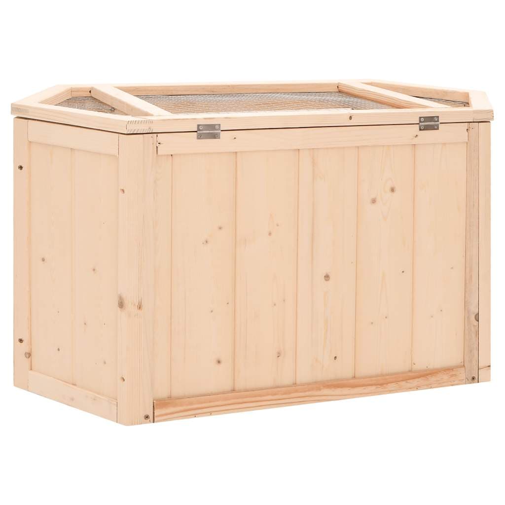 Gabbia per Criceti 80x40x43 cm in Legno Massello di Abete — miniatura 5 di 9