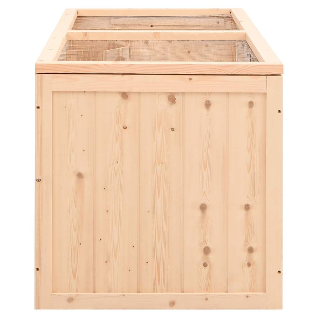 Gabbia per criceti 89,5x45x45 cm Legno massello di abete — miniatura 4 di 8