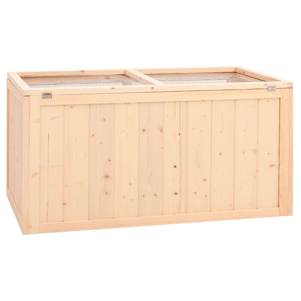 Gabbia per criceti 89,5x45x45 cm Legno massello di abete — miniatura 5 di 8