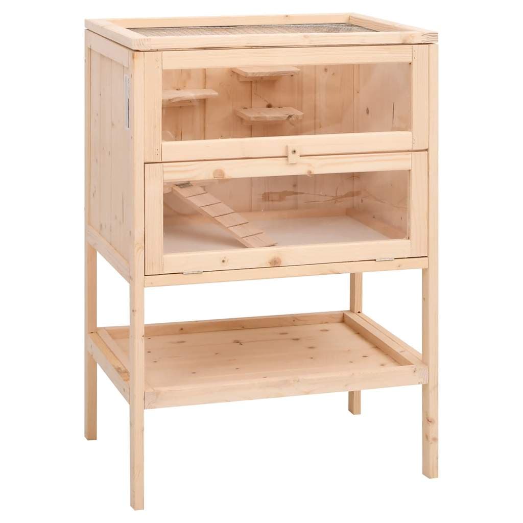 Gabbia per criceti 55x40x80 cm in legno massello di abete — miniatura 2 di 9