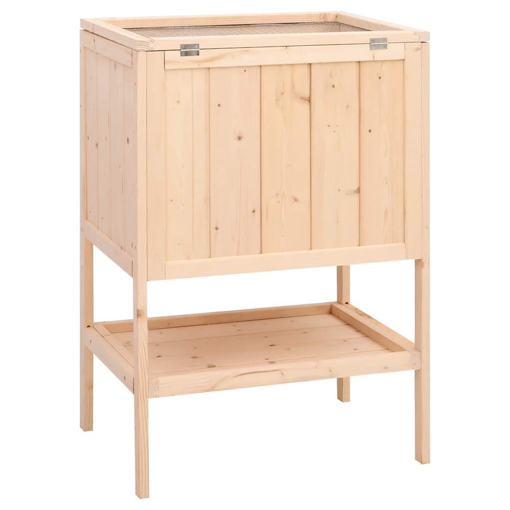 Gabbia per criceti 55x40x80 cm in legno massello di abete — miniatura 5 di 9