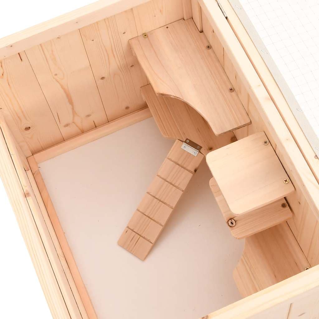 Gabbia per criceti 55x40x80 cm in legno massello di abete — miniatura 6 di 9