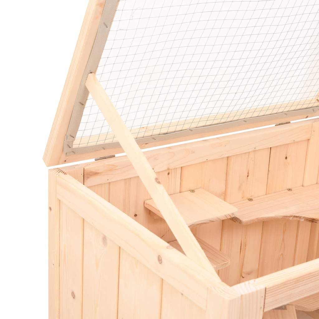 Gabbia per criceti 55x40x80 cm in legno massello di abete — miniatura 7 di 9