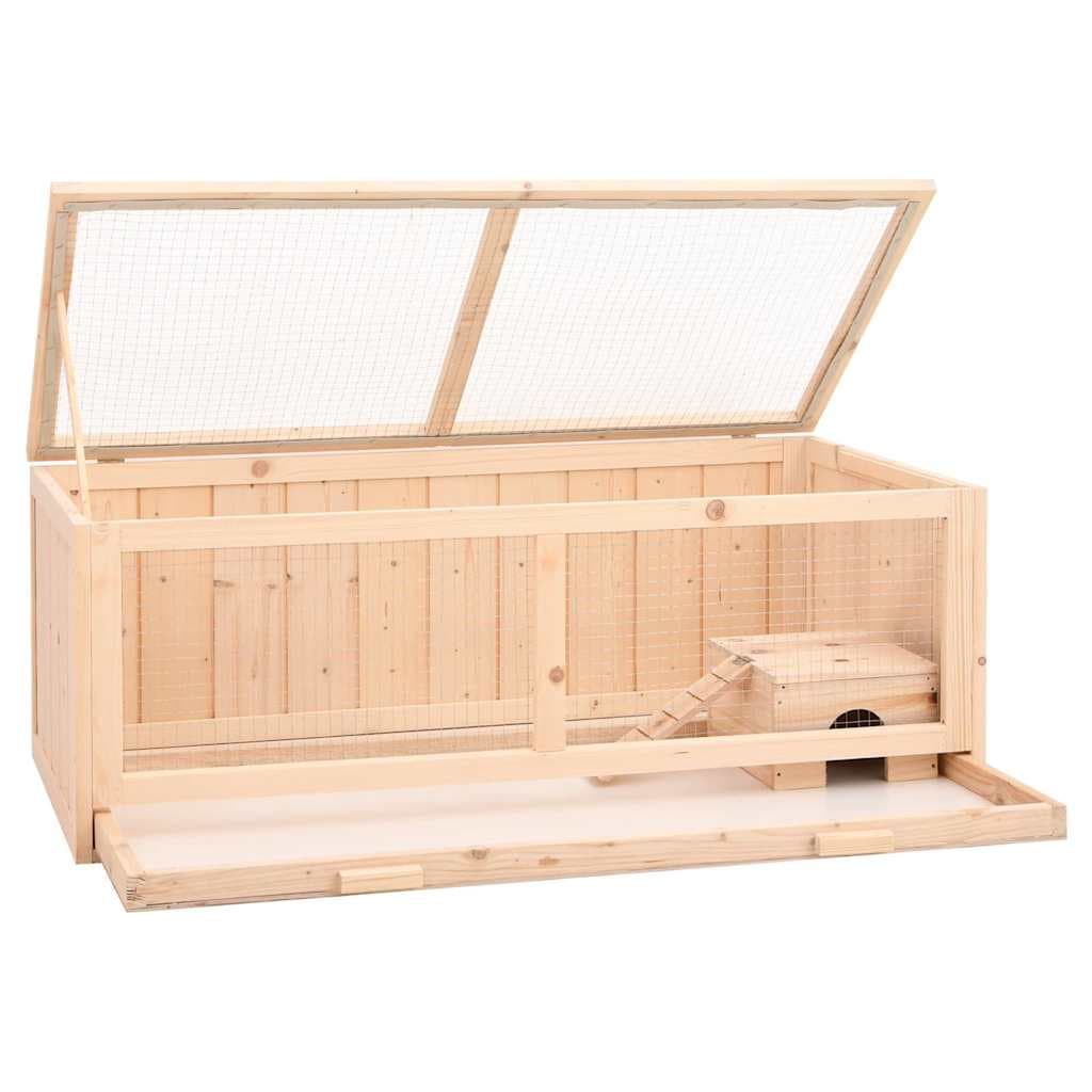 Gabbia per Criceti 104x52x38 cm in Legno Massello di Abete — miniatura 3 di 9