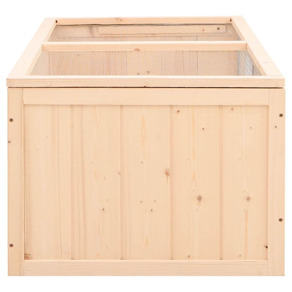 Gabbia per Criceti 104x52x38 cm in Legno Massello di Abete — miniatura 4 di 9