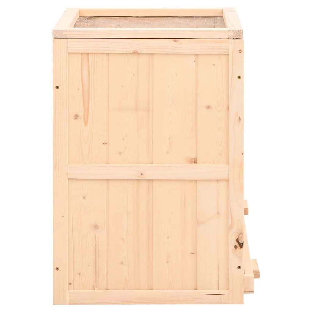 Gabbia per Criceti 81x40x60 cm in Legno Massello di Abete — miniatura 4 di 9