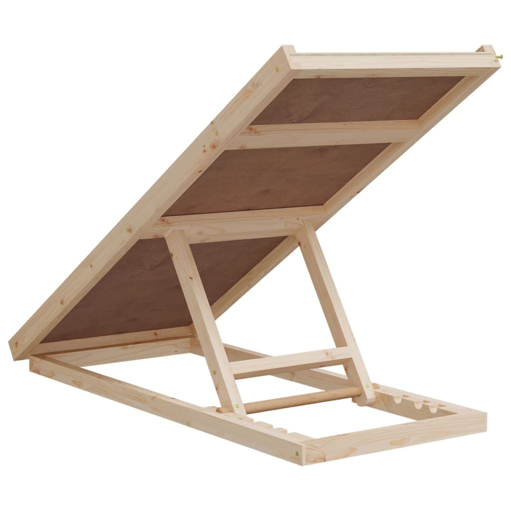 Rampa per Cani Grigia 100x40 cm in Legno Massello di Abete — miniatura 4 di 8