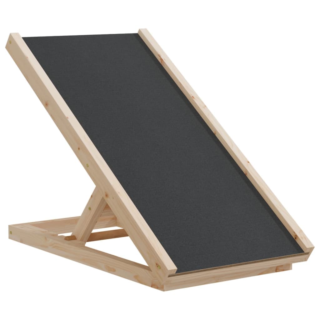 Rampa per Cani Grigia 70x35 cm in Legno Massello di Abete — miniatura 2 di 8