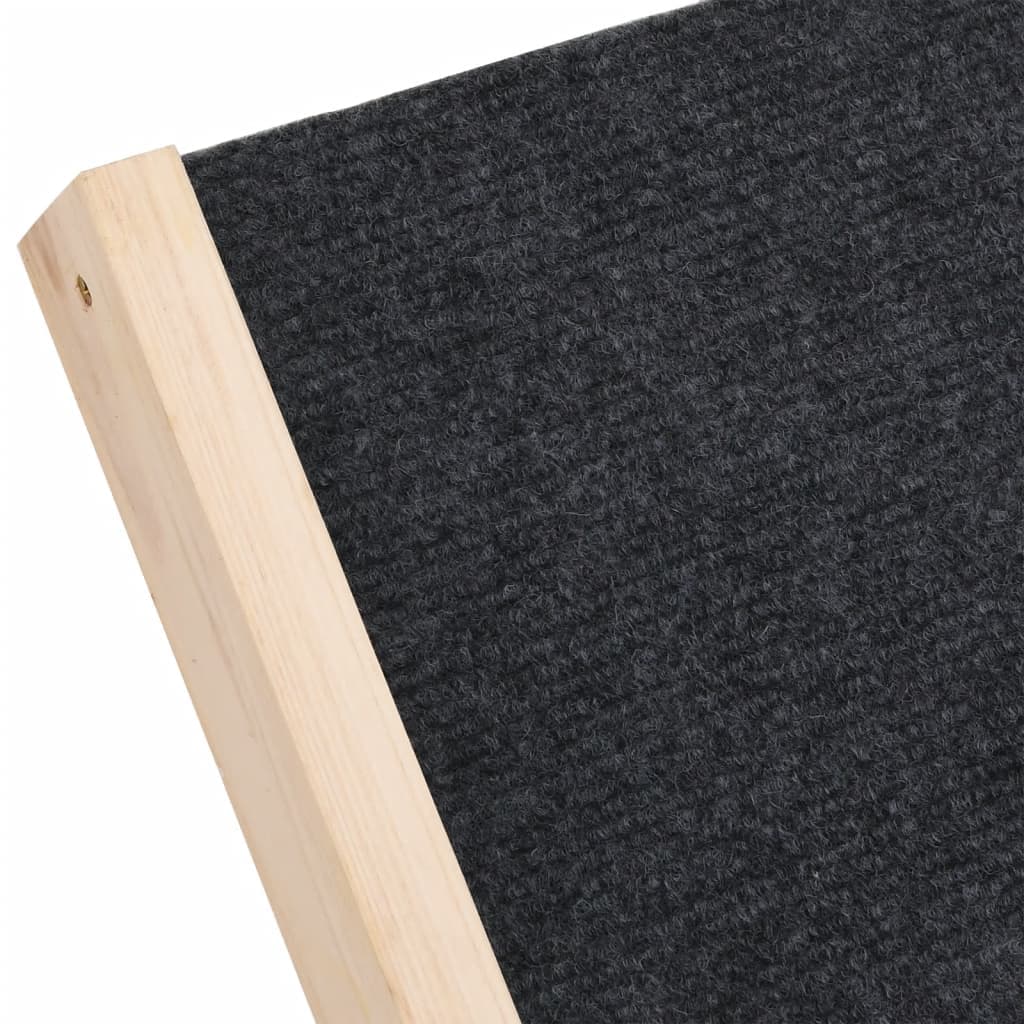 Rampa per Cani Grigia 70x35 cm in Legno Massello di Abete — miniatura 7 di 8