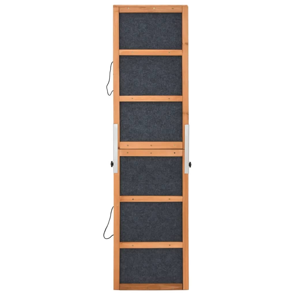 Rampa per Cani Grigia 120x30 cm in Legno Massello di Abete — miniatura 4 di 10