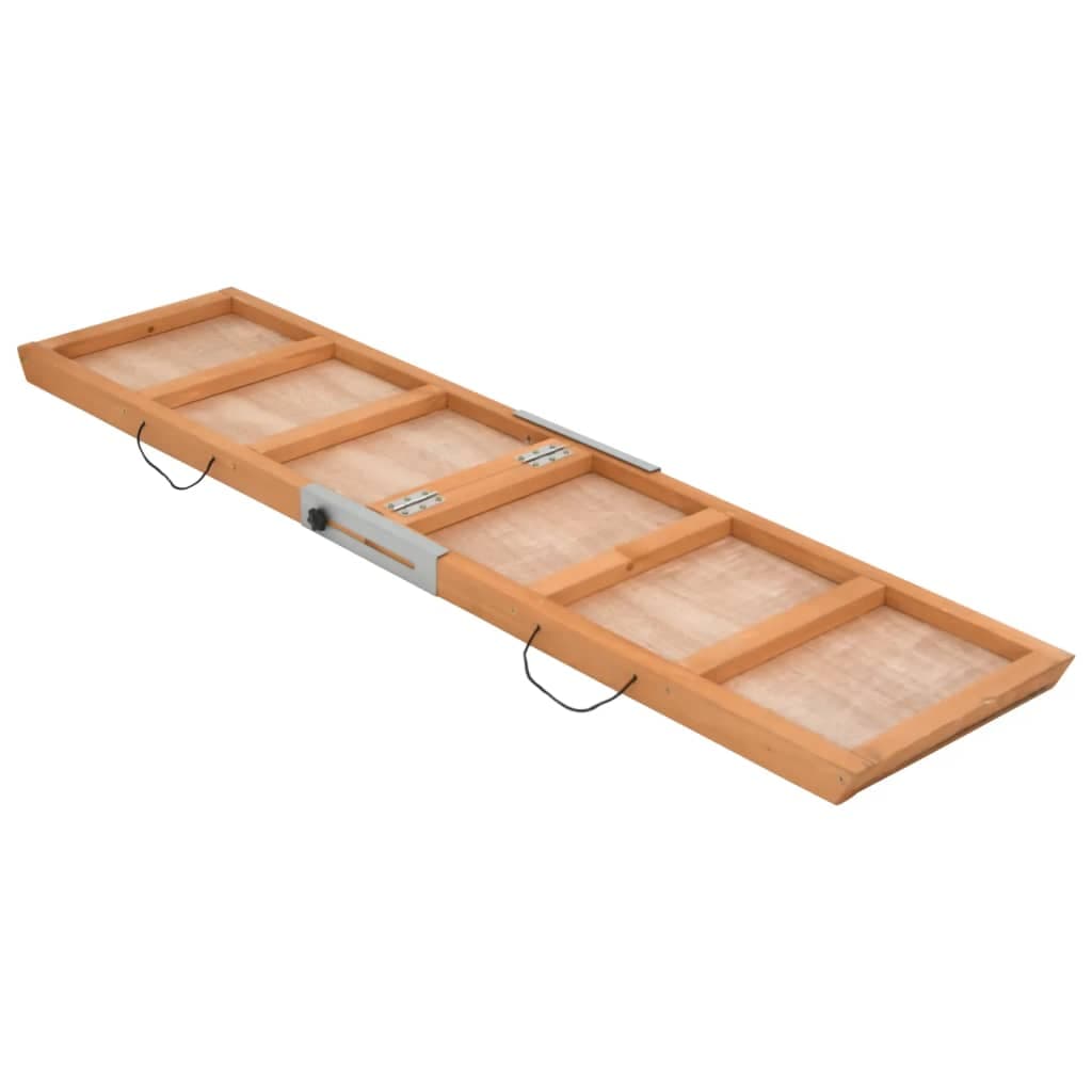 Rampa per Cani Grigia 120x30 cm in Legno Massello di Abete — miniatura 6 di 10