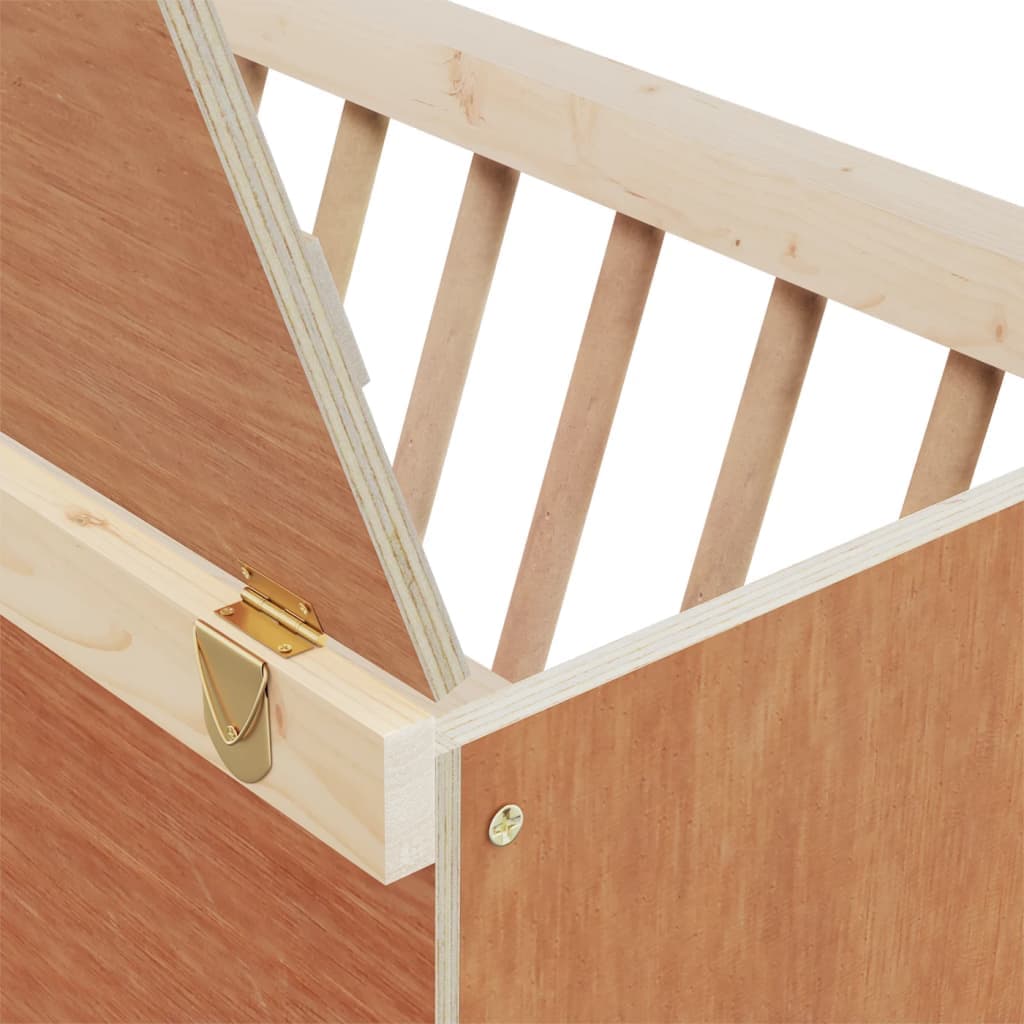 Mangiatoia per Conigli 37x18,5x23 cm in Legno Massello di Abete — miniatura 5 di 8