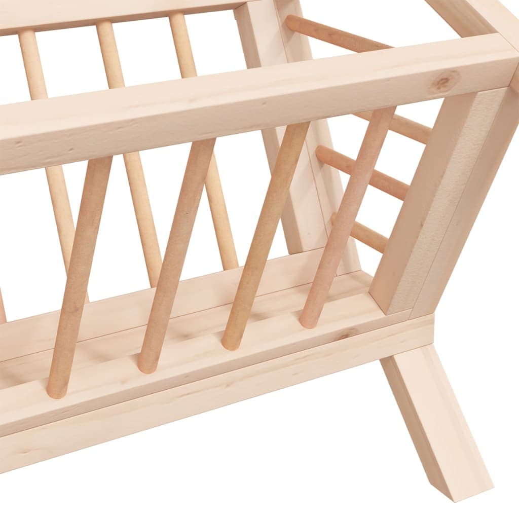 Mangiatoia per Conigli 44x33x33 cm in Legno Massello di Abete — miniatura 5 di 7