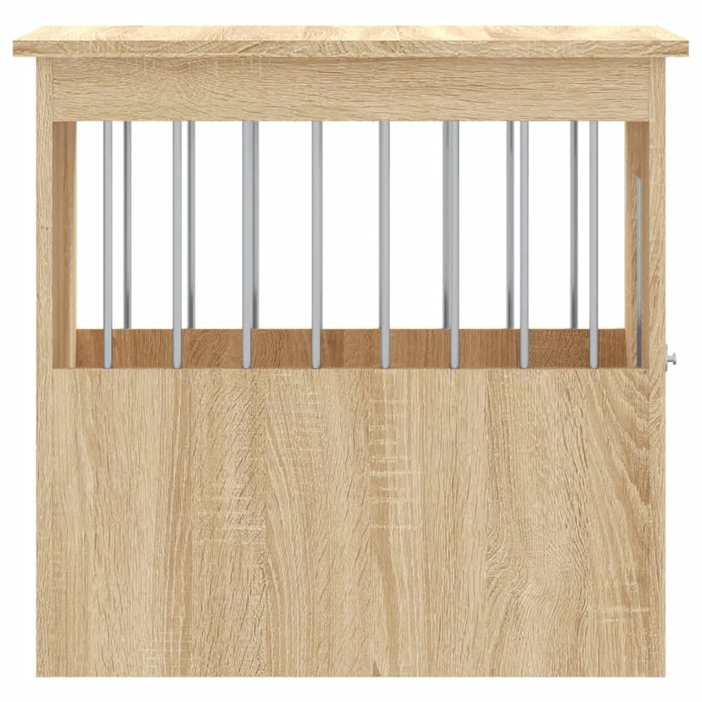 Gabbia Cani da Arredamento Rovere Sonoma 45x62x59cm Multistrato — miniatura 7 di 12