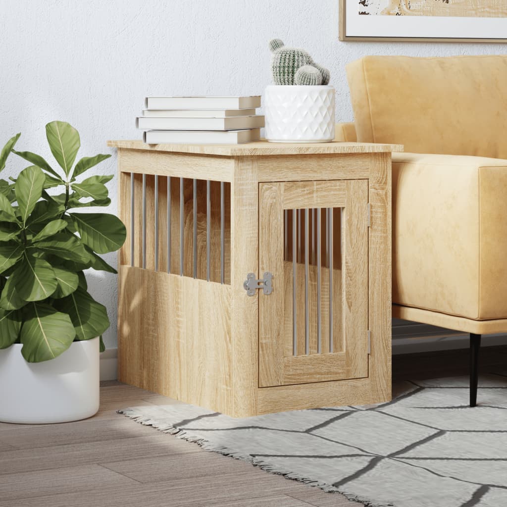 Gabbia Cani da Arredamento Rovere Sonoma 45x62x59cm Multistrato — miniatura 1 di 12