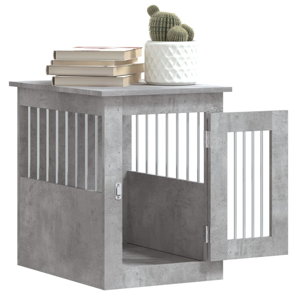 Gabbia Cani Arredamento Grigio Cemento 45x62x59cm Multistrato — miniatura 4 di 12