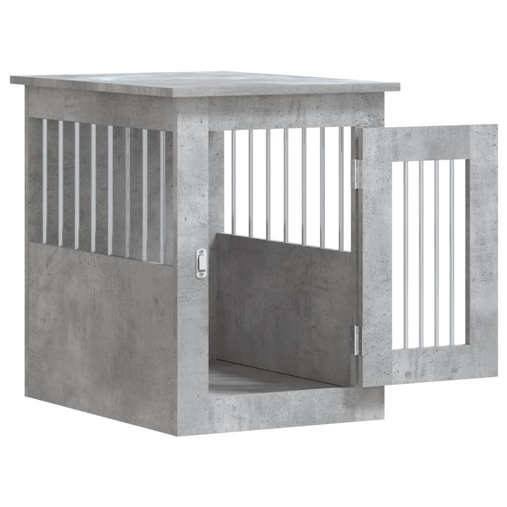 Gabbia Cani Arredamento Grigio Cemento 45x62x59cm Multistrato — miniatura 5 di 12