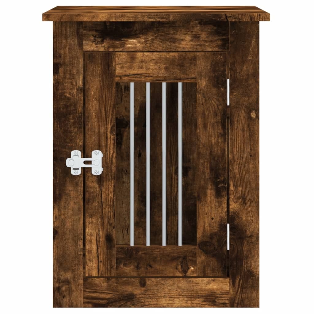 Gabbia Cani da Arredamento Rovere Fumo 45x62x59cm Multistrato — miniatura 6 di 12