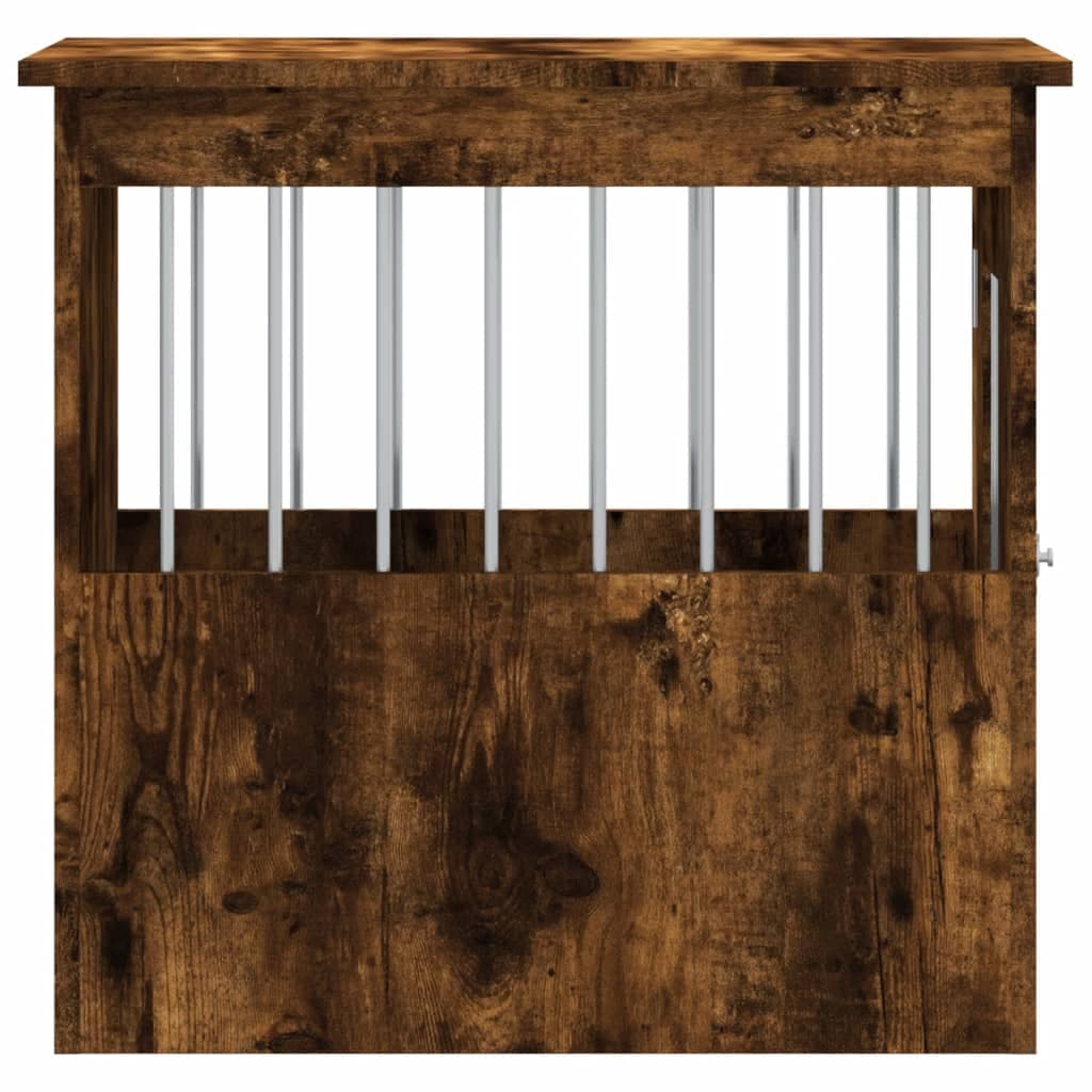 Gabbia Cani da Arredamento Rovere Fumo 45x62x59cm Multistrato — miniatura 7 di 12