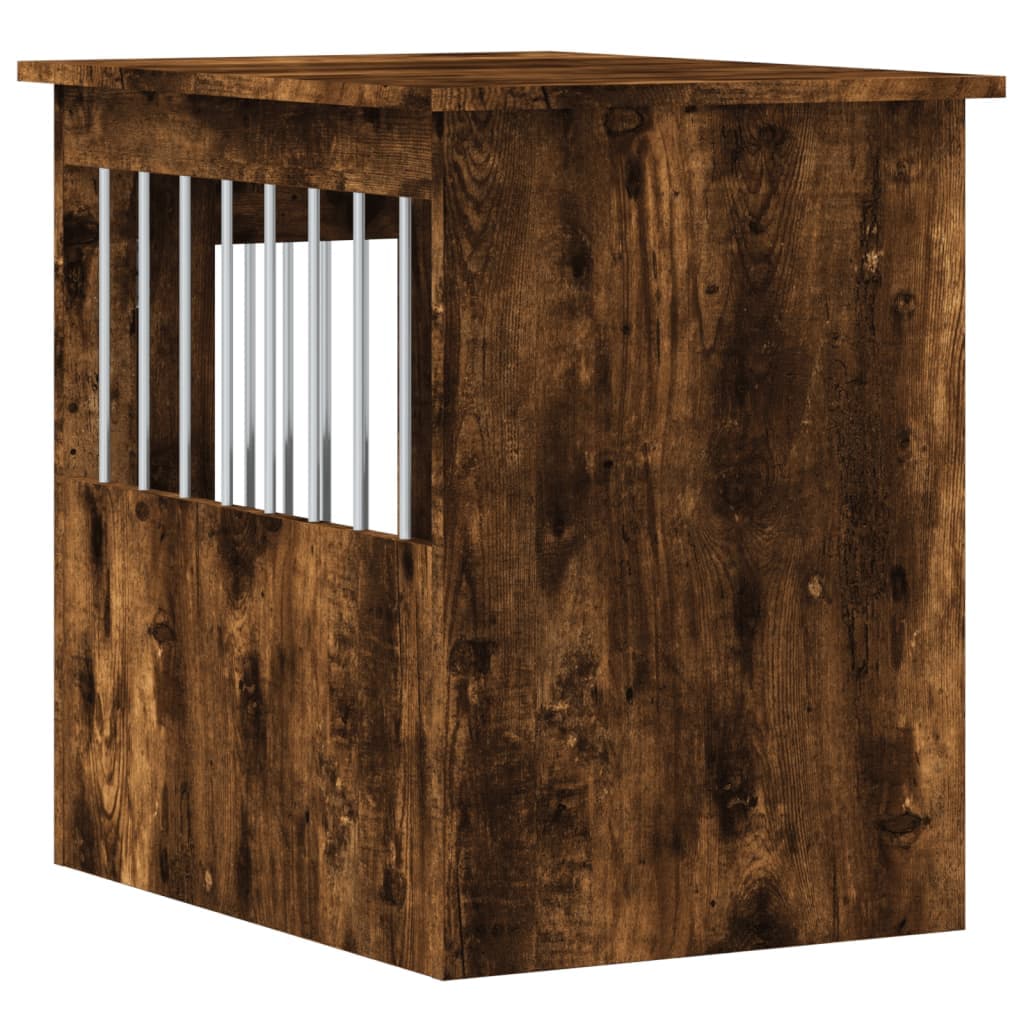 Gabbia Cani da Arredamento Rovere Fumo 45x62x59cm Multistrato — miniatura 8 di 12