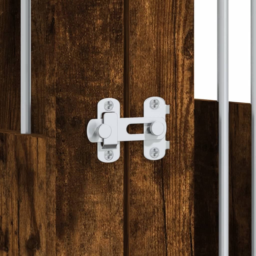 Gabbia Cani da Arredamento Rovere Fumo 45x62x59cm Multistrato — miniatura 10 di 12