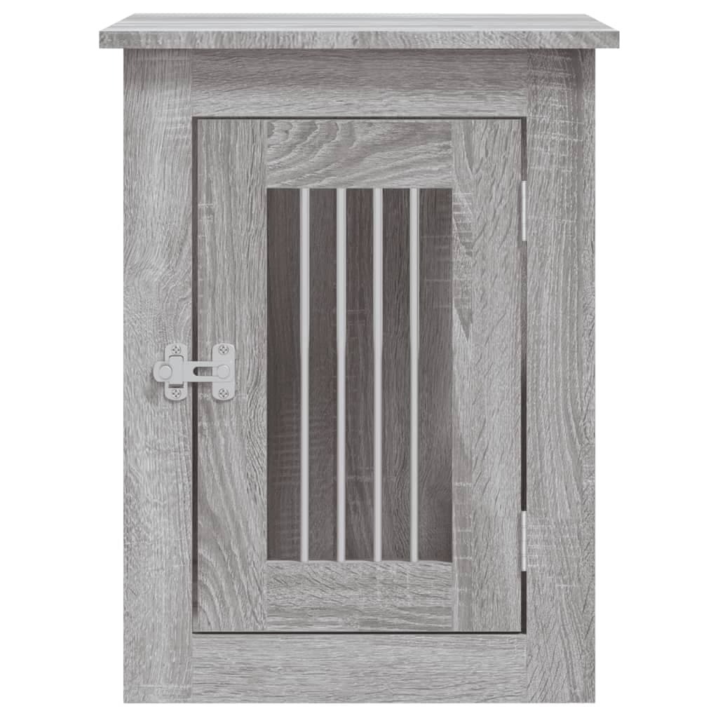 Gabbia Cani da Arredamento Grigio Sonoma 45x62x59cm Multistrato — miniatura 6 di 12