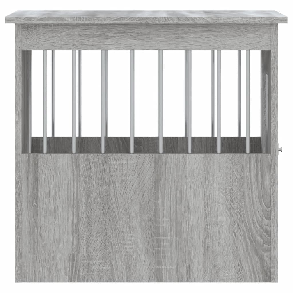 Gabbia Cani da Arredamento Grigio Sonoma 45x62x59cm Multistrato — miniatura 7 di 12