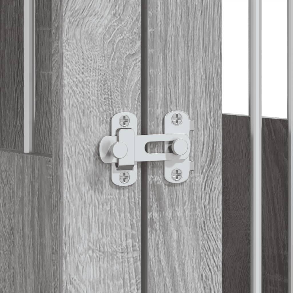 Gabbia Cani da Arredamento Grigio Sonoma 45x62x59cm Multistrato — miniatura 10 di 12