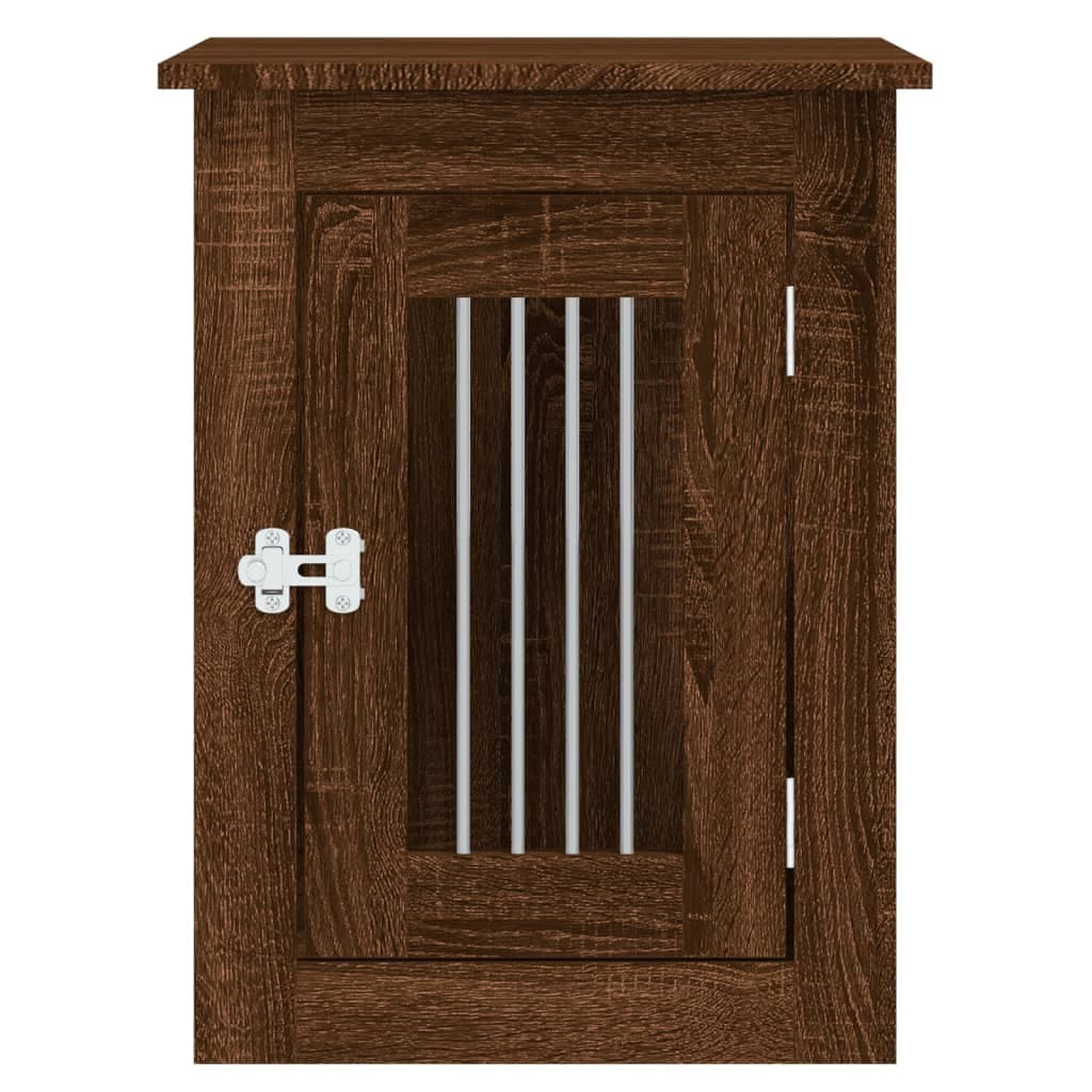 Gabbia Cani Arredamento Rovere Marrone 45x62x59cm Multistrato — miniatura 6 di 12