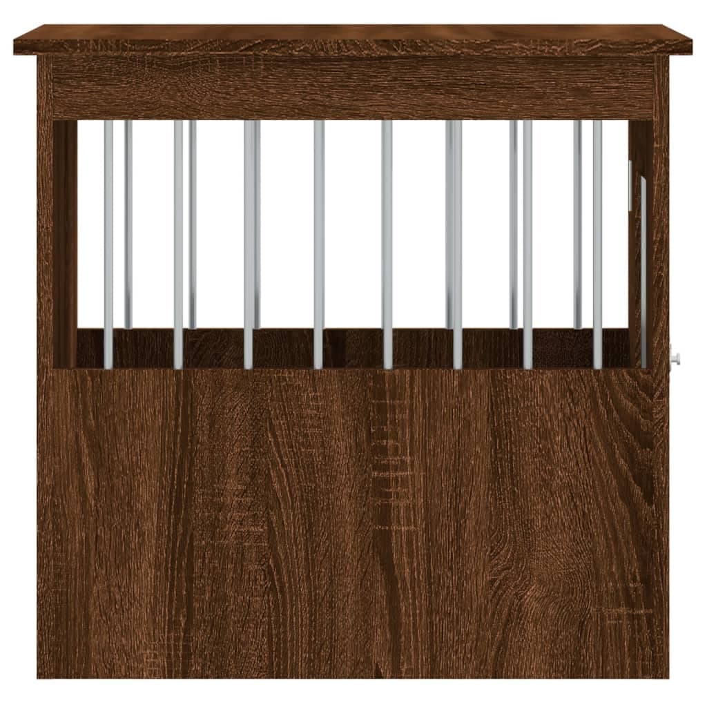 Gabbia Cani Arredamento Rovere Marrone 45x62x59cm Multistrato — miniatura 7 di 12