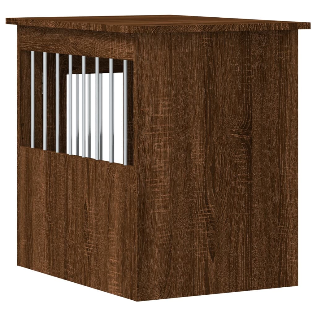 Gabbia Cani Arredamento Rovere Marrone 45x62x59cm Multistrato — miniatura 8 di 12