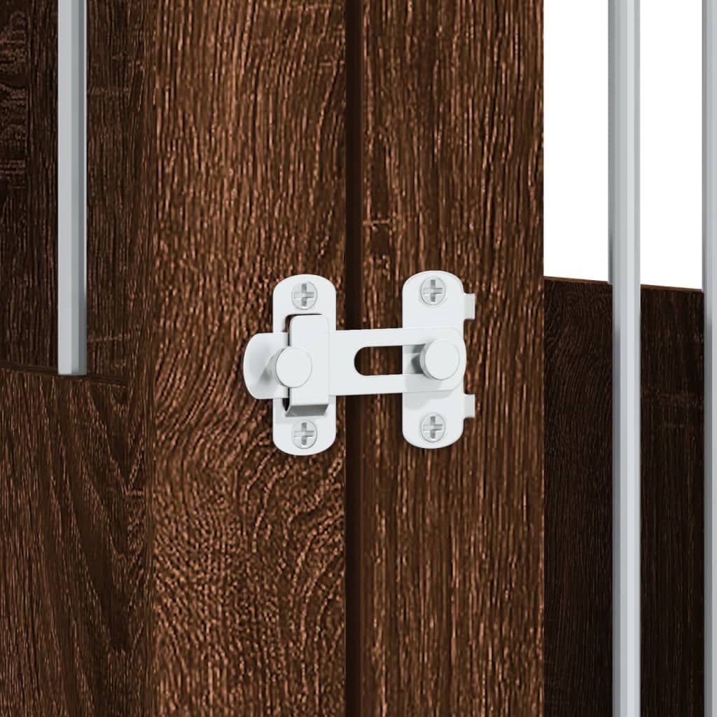 Gabbia Cani Arredamento Rovere Marrone 45x62x59cm Multistrato — miniatura 10 di 12