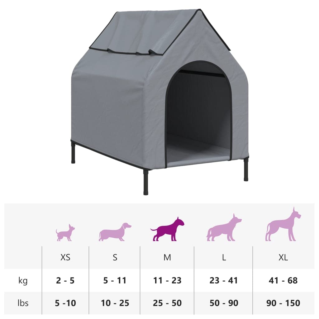 Cuccia per Cani Grigio Chiaro in Tessuto Oxford e Acciaio — miniatura 10 di 10