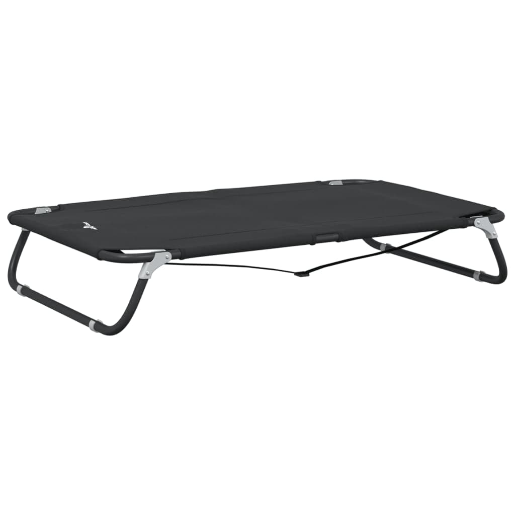 Lettino per Cani Pieghevole Tessuto Oxford Antracite e Acciaio — miniatura 6 di 10