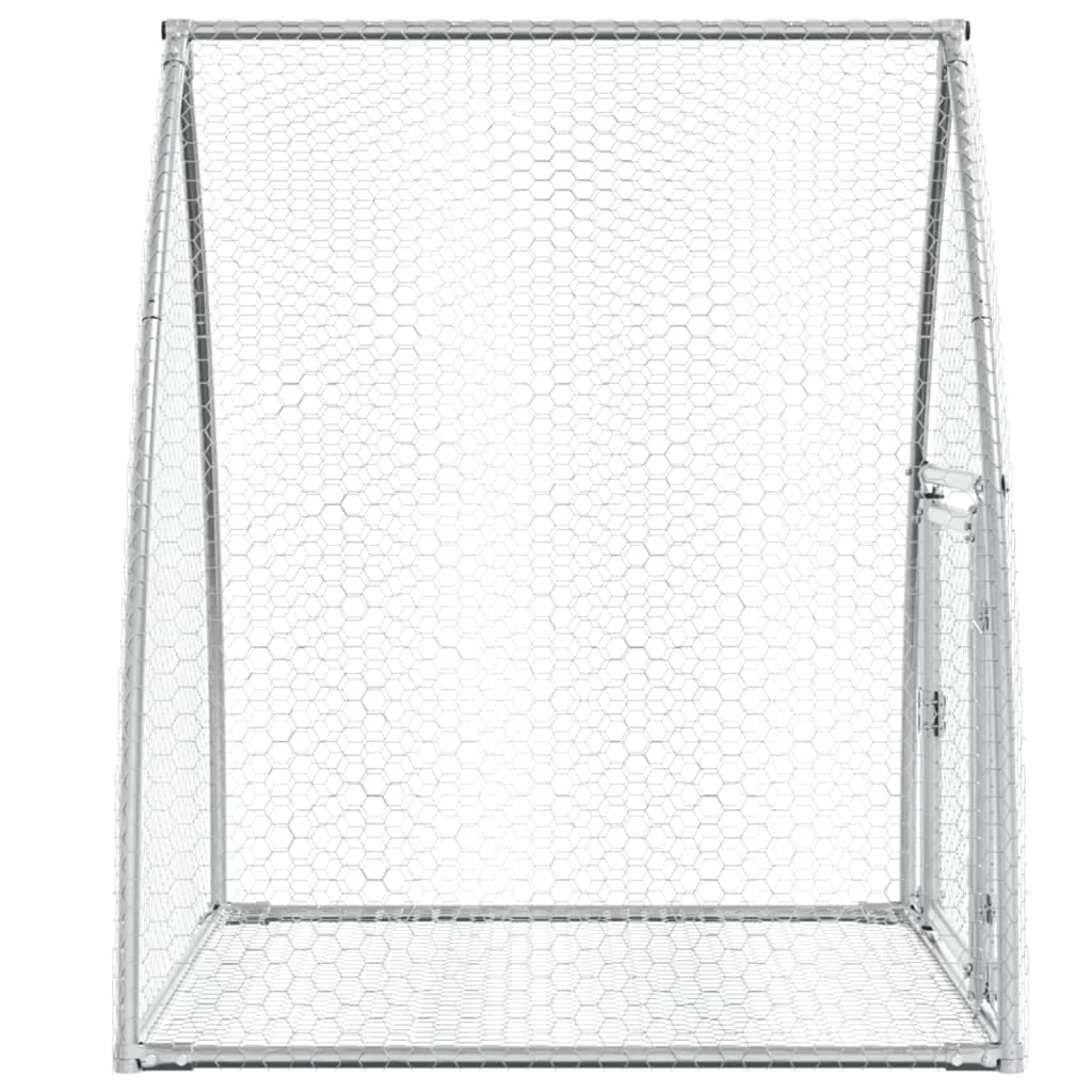 Conigliera Argento 105x100x120 cm in Acciaio Zincato — miniatura 6 di 10
