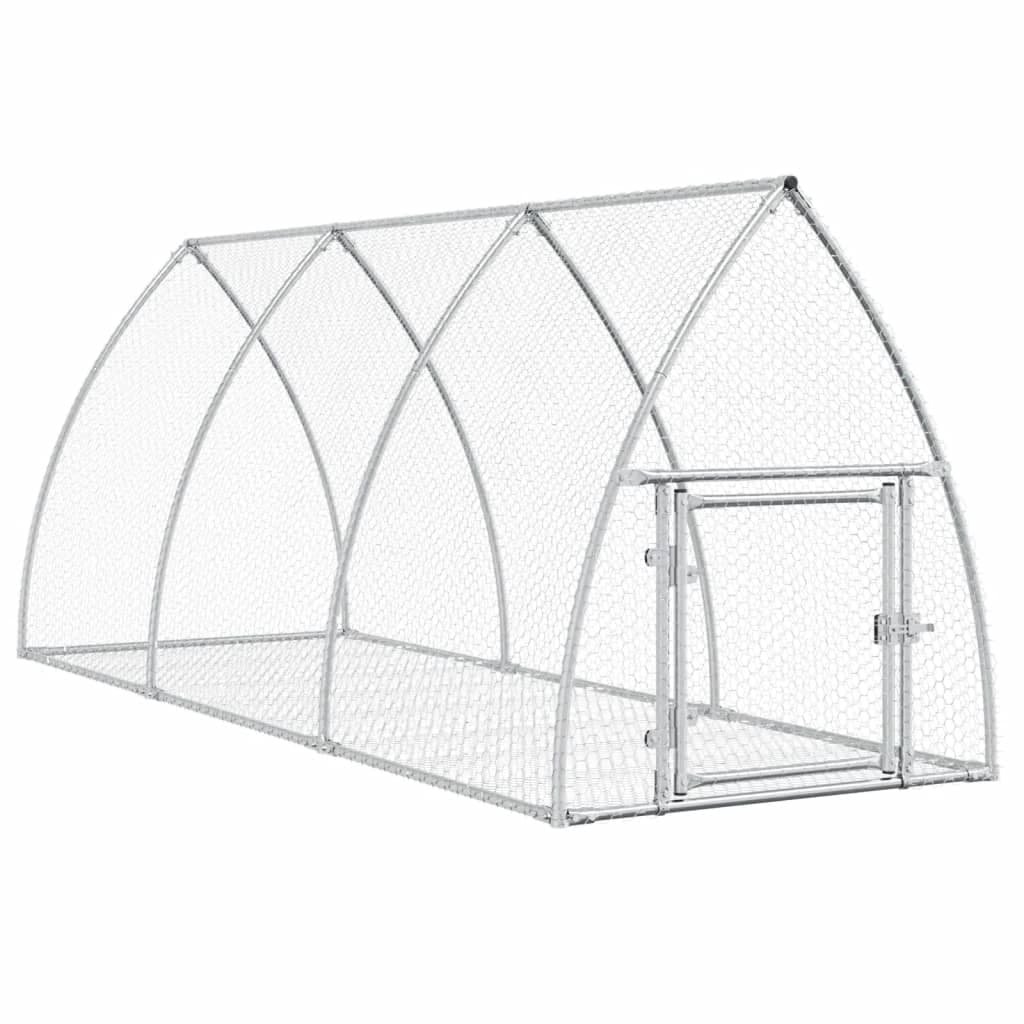Conigliera Argento 105x300x120 cm in Acciaio Zincato — miniatura 2 di 10