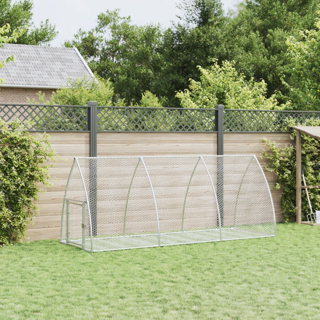 Conigliera Argento 105x300x120 cm in Acciaio Zincato — miniatura 3 di 10