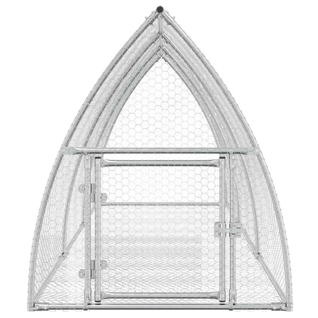 Conigliera Argento 105x300x120 cm in Acciaio Zincato — miniatura 4 di 10